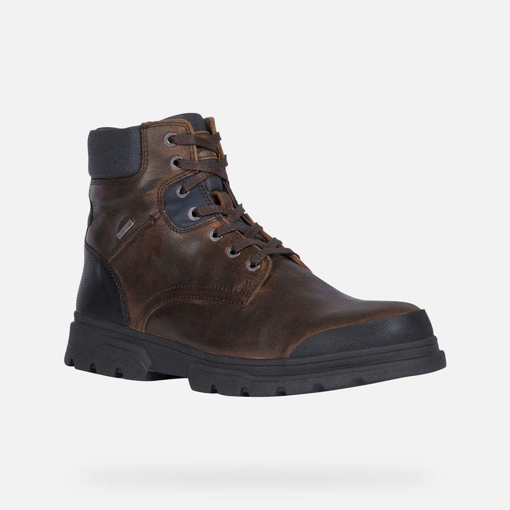 Geox Boots Brown U Clintfordb Abx - Geox Mens Shoes - GQPXFR649